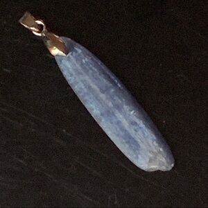 Natural Kyanite Pendant with Stainless Steel Bail